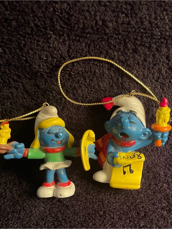 Schleich Other - Vintage 1980’s Smurfette & Smurf Figure
Set Christmas Theme / Ornament